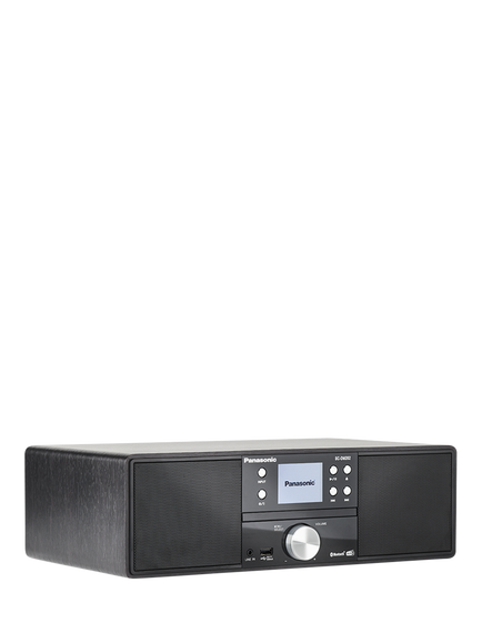 Panasonic SC-DM202 DAB+/FM/CD Bluetooth Music System, Black, Black