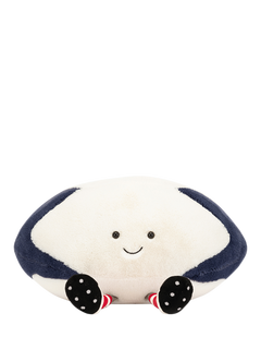 Jellycat Amuseables Spots Rugby Ball Soft Toy