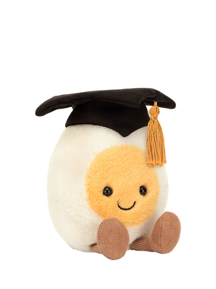 Jellycat Amuseables Boiled Egg Graduation Soft Toy, 