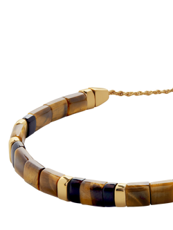 Monica Vinader Delphi Gemstone Friendship Bracelet, Gold - view 2, Gold