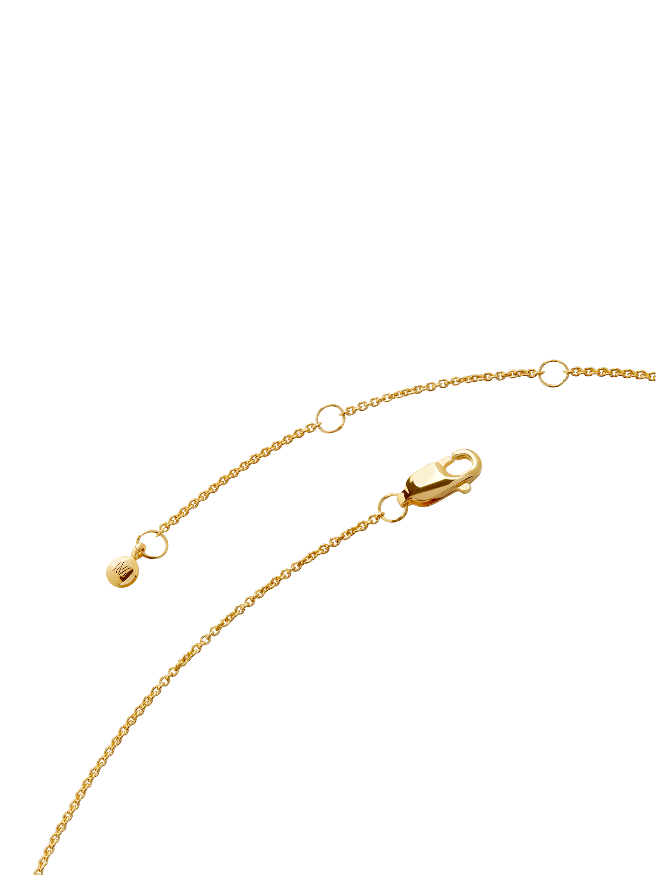 Product image 4 of 5, which shows Monica Vinader Solitaire Lab Grown Diamond Pendant Necklace, Gold