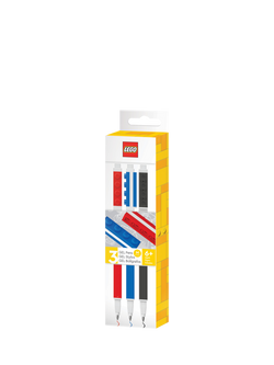 LEGO Brick Gel Pens, Pack of 3, Multi, Multi