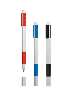 LEGO Brick Gel Pens, Pack of 3, Multi - view 2, Multi