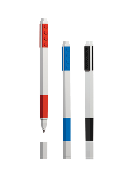 LEGO Brick Gel Pens, Pack of 3, Multi - view 2, Multi