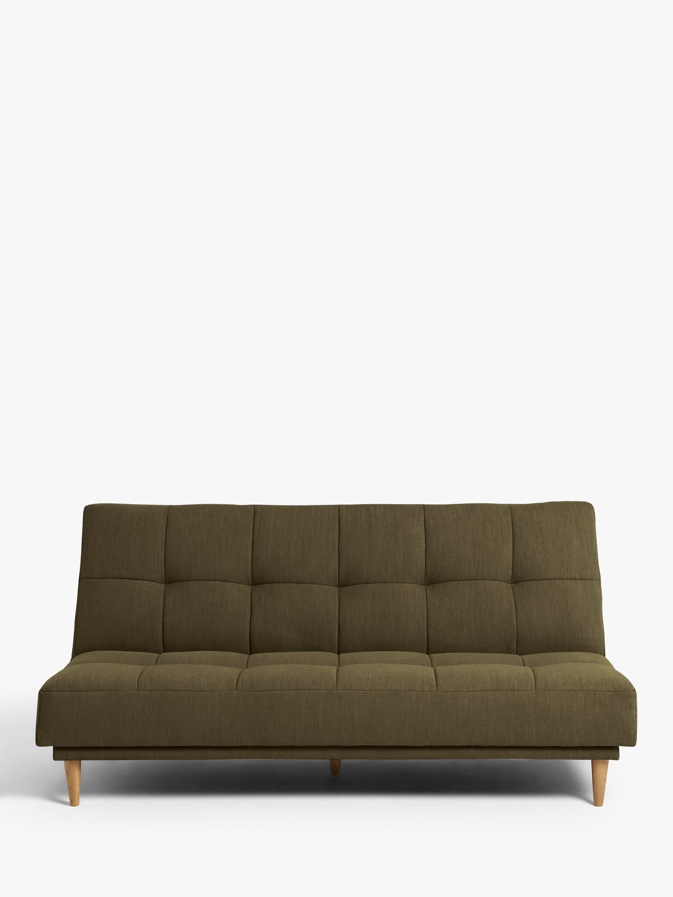 Cambridge Range, John Lewis Linear Medium 2 Seater Sofa Bed, Light Leg, Cambridge Hunter