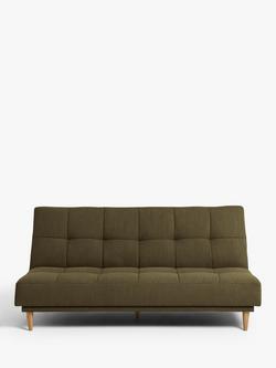 John Lewis Linear Medium 2 Seater Sofa Bed, Light Leg, Cambridge Hunter