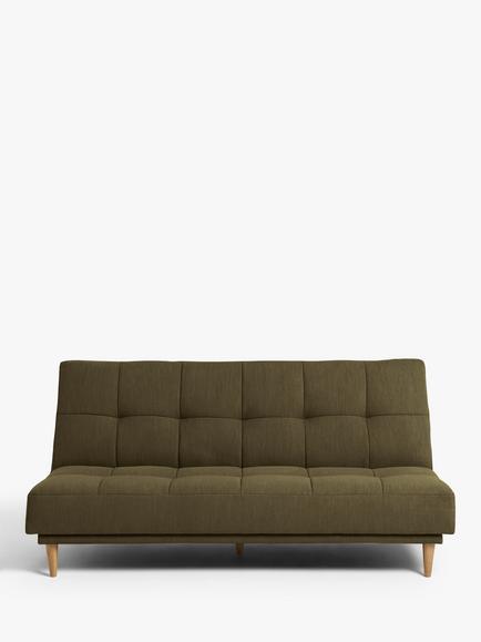 John Lewis Linear Medium 2 Seater Sofa Bed, Light Leg, Cambridge Hunter