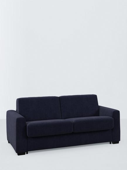 John Lewis Slumber Large 3 Seater Sofa Bed, Dark Leg, Ocean
