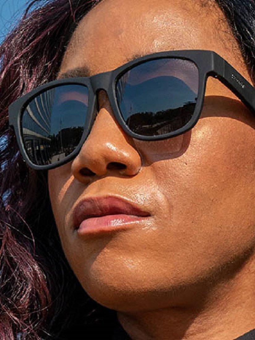Product image 5 of 5, which shows goodr Unisex Hooked On Onyx Sunglasses, Black