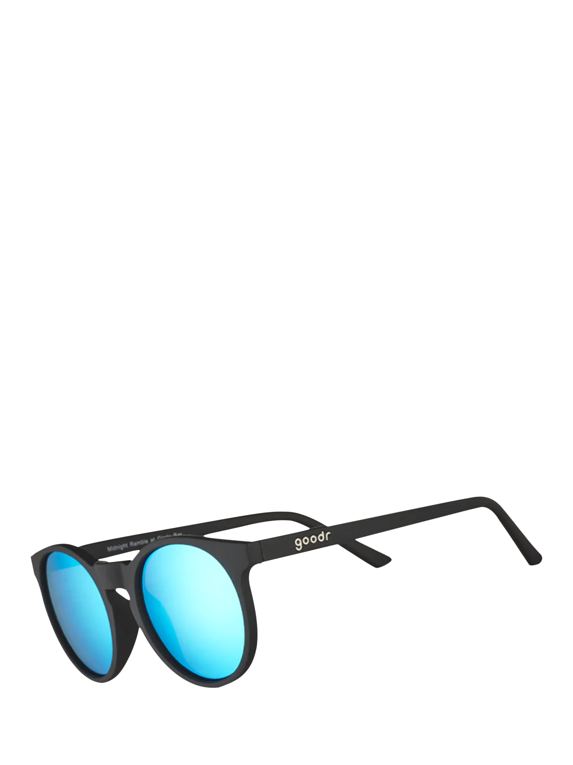 Product image 2 of 5, which shows goodr Unisex Circle G Ramble at Circle Bar Sunglasses, Black