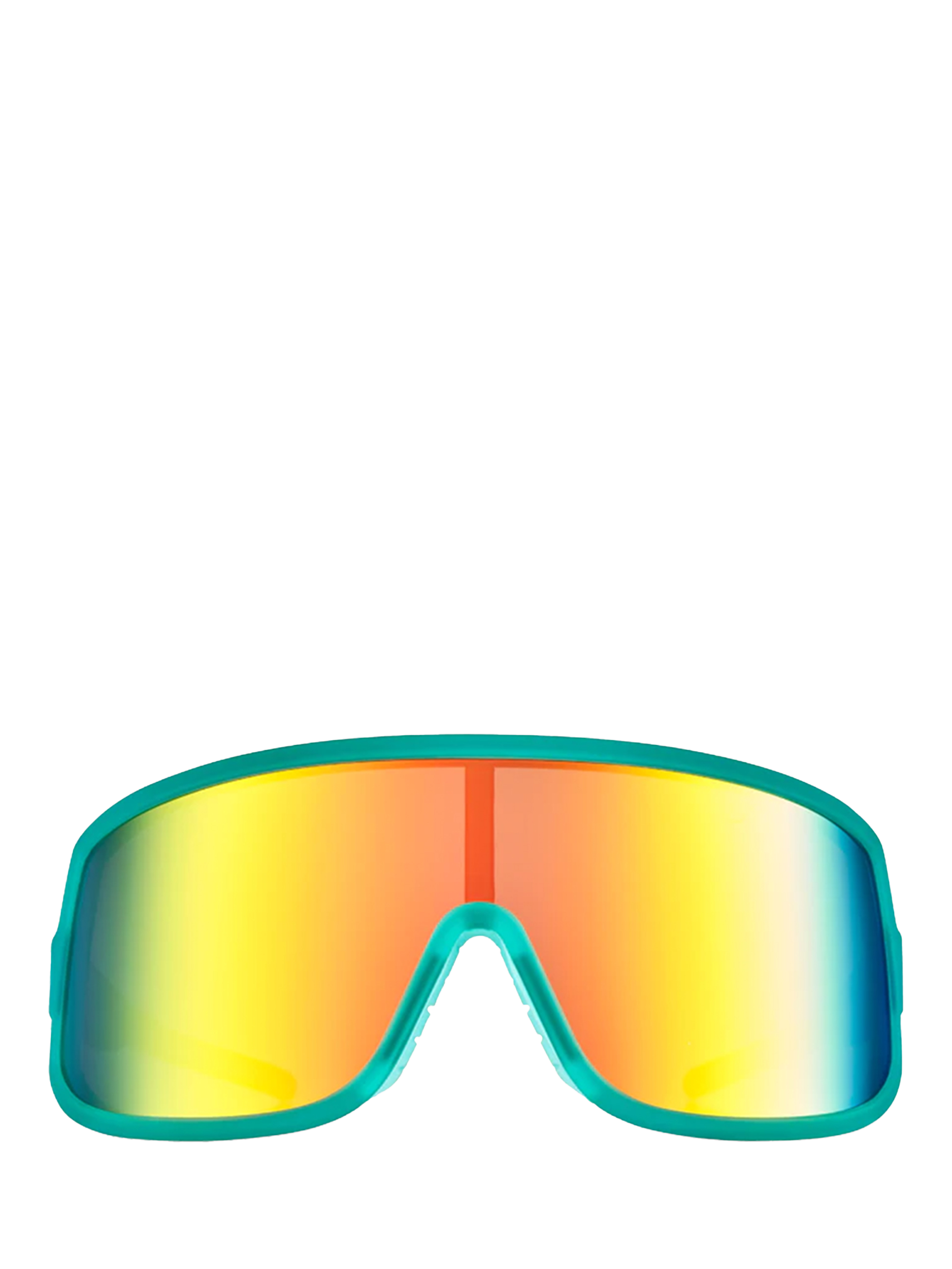 Product image 1 of 5, which shows goodr Unisex Wrap G - I Do My Own Stunts Sunglasses, Turquoise