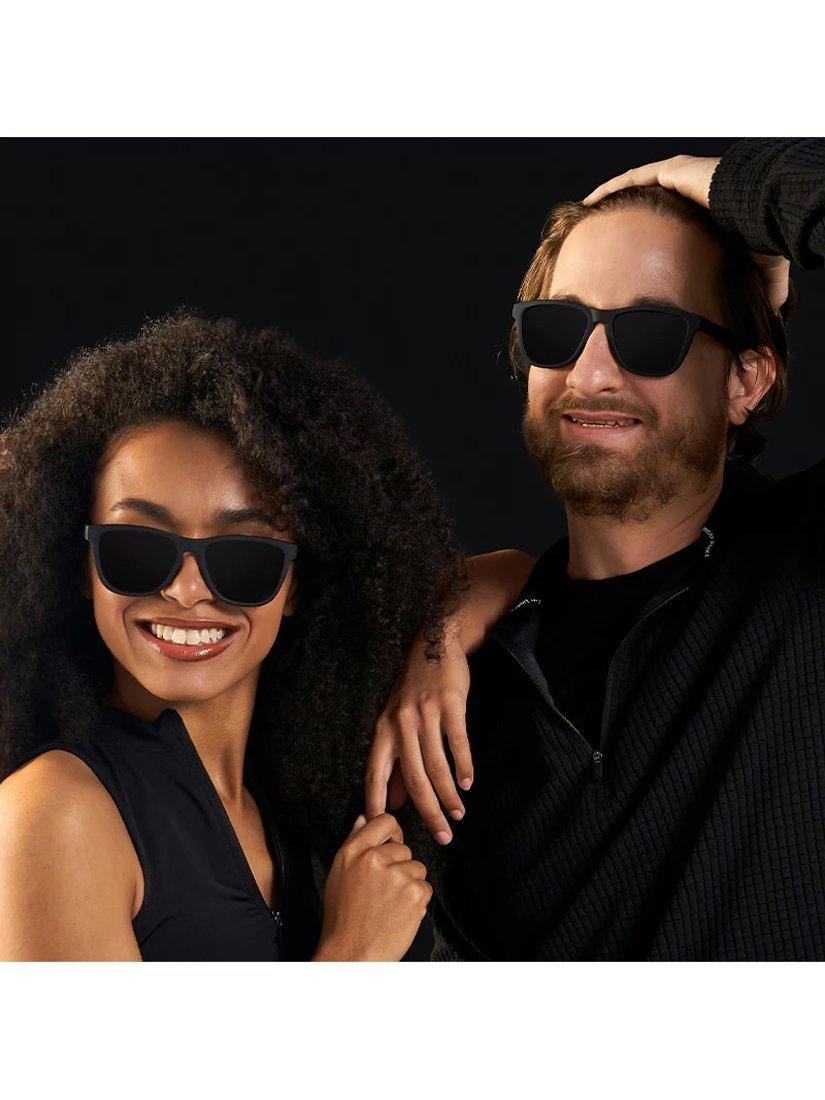 Product image 4 of 4, which shows goodr Unisex OG A Unicorns Calamity Sunglasses, Black