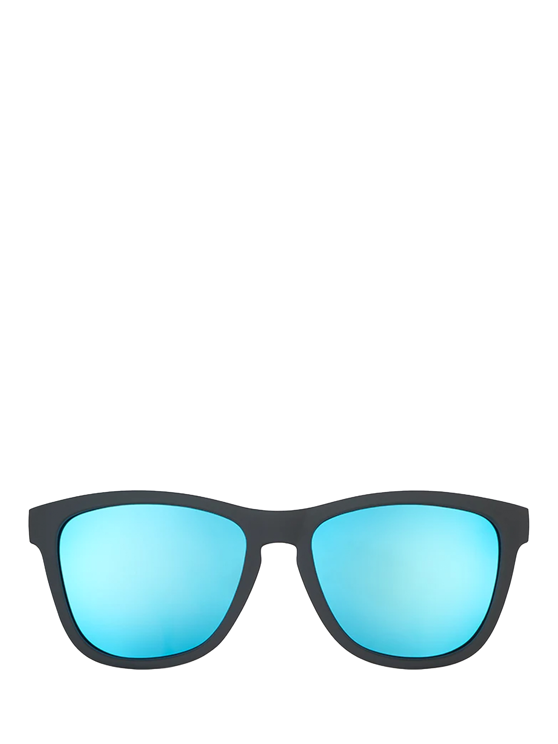 Product image 1 of 5, which shows goodr Mick & Keith's Midnight Ramble Unisex Oval Sunglasses, Black