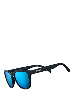 goodr Mick & Keith's Midnight Ramble Unisex Oval Sunglasses, Black - view 2, Black