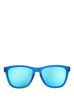 goodr Falkor's Fever Dream Unisex Oval Sunglasses, Blue, Blue