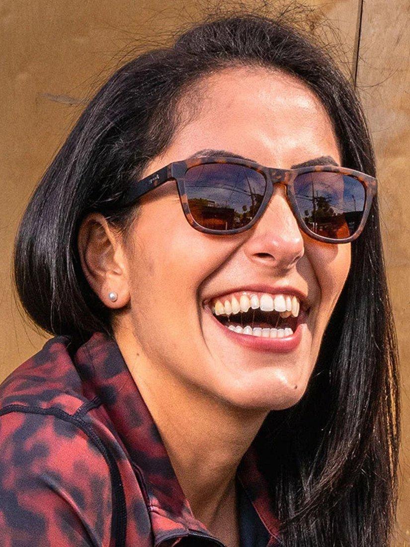 Product image 4 of 5, which shows goodr Bosley's Basset Hound Dreams Unisex Oval Sunglasses, Tortoiseshell