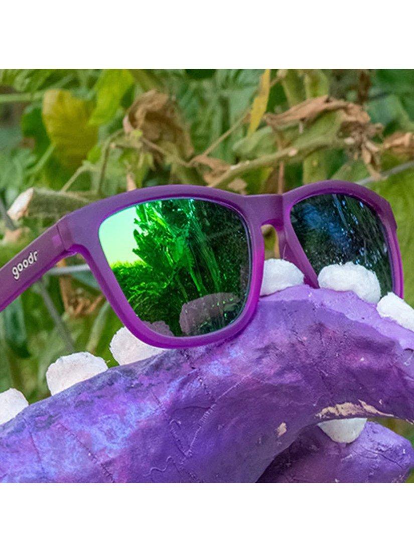 Product image 3 of 5, which shows goodr Gardening with a Kraken Unisex Oval Sunglasses, Purple