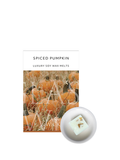 Glass & Wick Pumpkin Wax Melts, Pack of 6