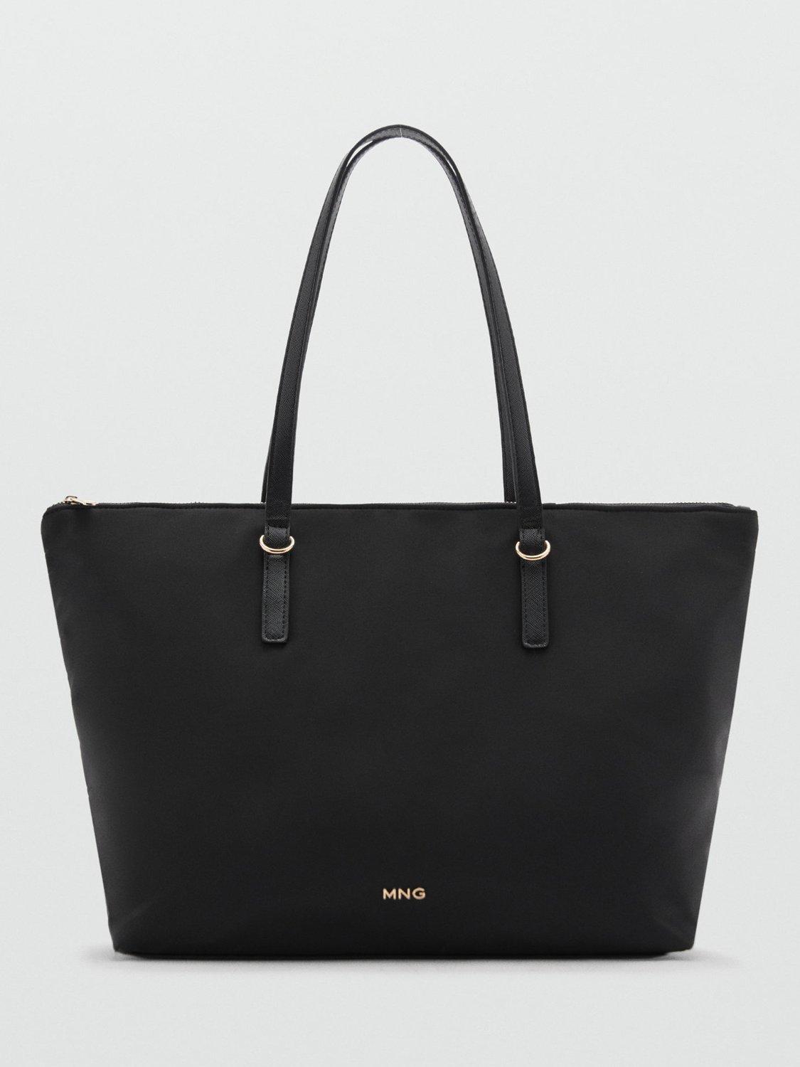 Mango Julio Large Tote Bag Black