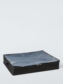 John Lewis Under Bed Storage Bag, Black, Black