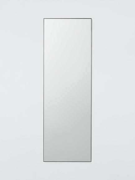 John Lewis Scandi Aluminium Full-Length Leaner Mirror, 180 x 60cm, Black, Black