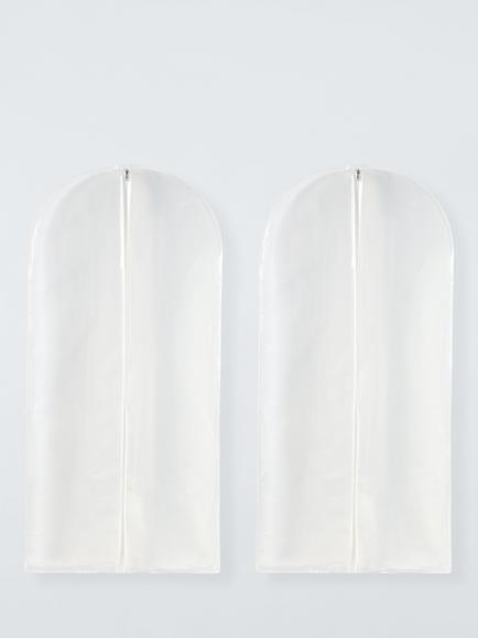 John Lewis Long Dress/Coat Cover, Set of 2, Translucent, Translucent