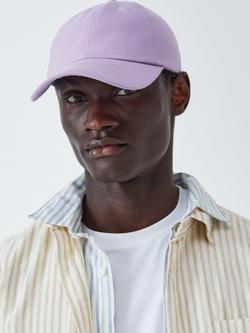 John Lewis Cotton Baseball Cap, Lilac, Lilac