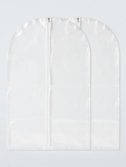 John Lewis Suit Cover, Set of 2, Translucent, Translucent