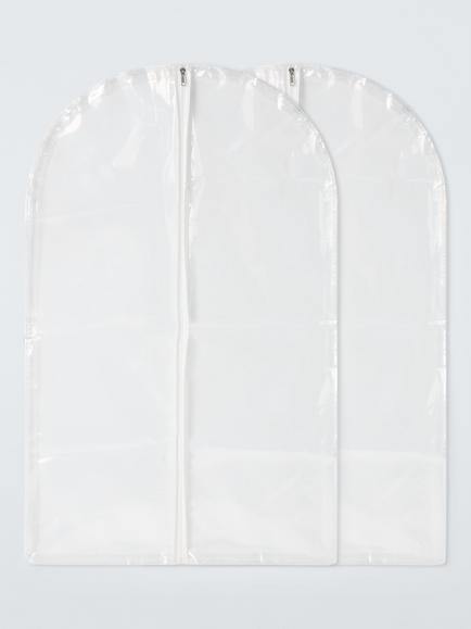 John Lewis Suit Cover, Set of 2, Translucent, Translucent