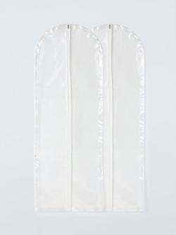 John Lewis Extra Long Dress/Coat Cover, Translucent, Set of 2, Translucent