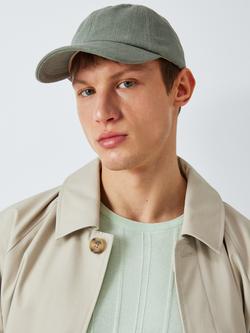 John Lewis Linen Blend Baseball Cap, Khaki, Khaki