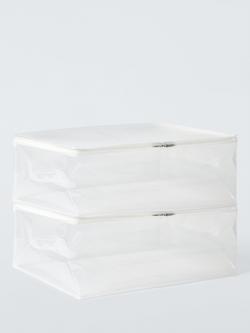John Lewis Blanket Bags, Set of 2, Translucent, Translucent