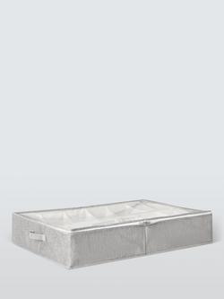 John Lewis Under Bed Shoe Storage Bag, Mid Grey, Mid Grey