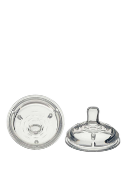 Vital Baby Nurture Breast-Like Medium Flow Teats, Pack of 2, Multi