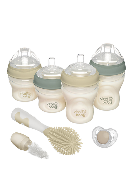 Vital Baby Nurture Breast-Like Bottles Starter Set, Multi