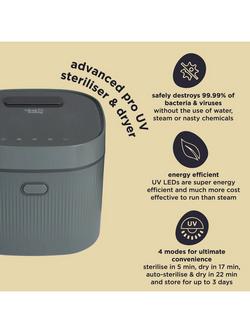 Vital Baby Advanced Pro UV Steriliser and Dryer (3rd Gen), Olive Green - view 2, Olive Green