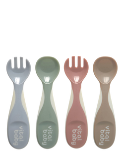 Vital Baby Nourish Chunky Cutlery Set, Pack of 4, Natural