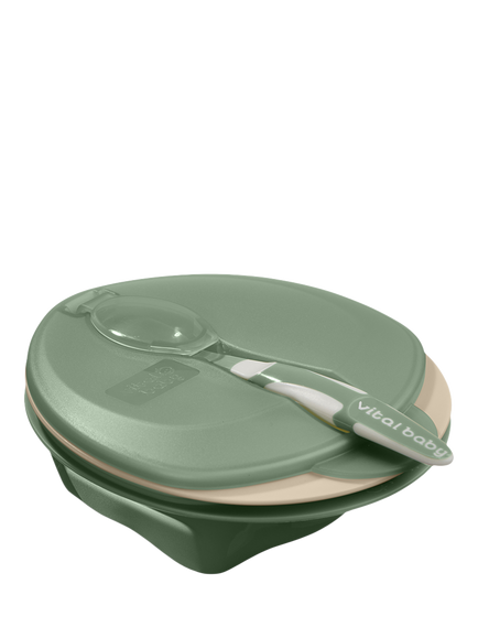 Vital Baby Nourish Scoop Feeding Set, Pack of 2, Natural Moss