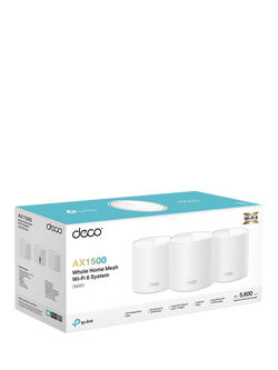 TP-Link Deco X1500 Whole Home Mesh Wi-Fi System with Built-In Antivirus, AX1500, Pack of 3, White - view 2, White