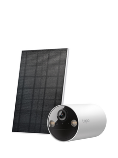 TP-Link Tapo C410 2K Solar-Powered Smart Security Camera Kit, White