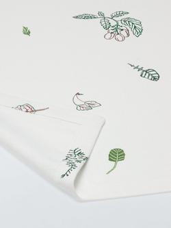 John Lewis X Deliciously Ella Cotton Tablecloth, 250 x 160cm, White - view 2, White