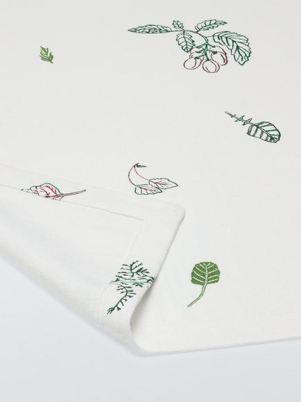 John Lewis X Deliciously Ella Cotton Tablecloth, 250 x 160cm, White - view 2, White