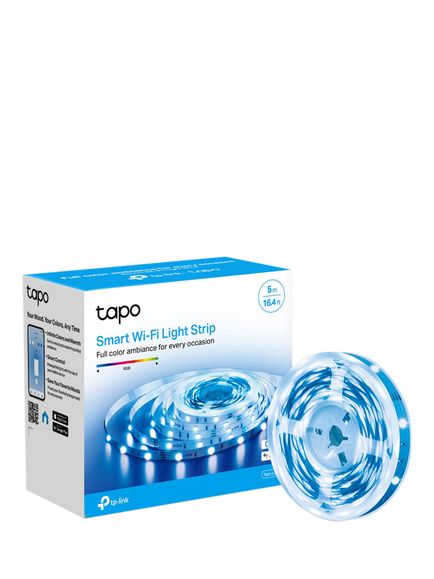 TP-Link Tapo L900-5 Multicolour Wireless Smart Lighting Adjustable Colour Changing LED Light Strip, 13.5W, 5 Metres - view 2, White