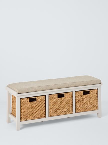 John Lewis Country Shoe Bench FSC-Certified (Acacia Wood), Greige, Greige