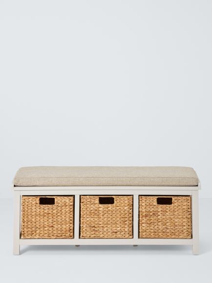 John Lewis Country Shoe Bench FSC-Certified (Acacia Wood), Greige - view 2, Greige