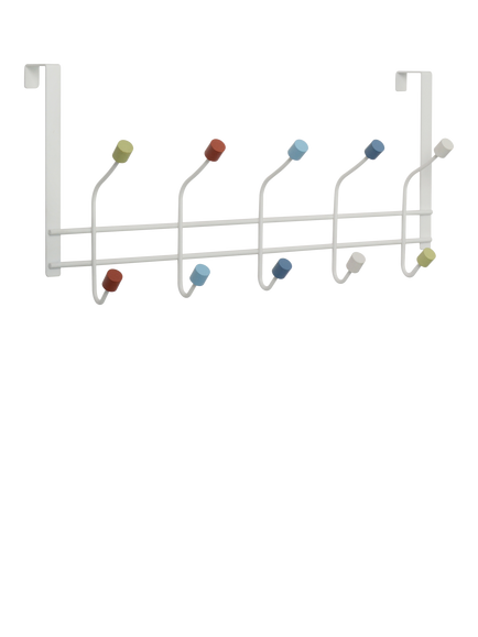 John Lewis Over the Door Hook Rack, Multi, Multi