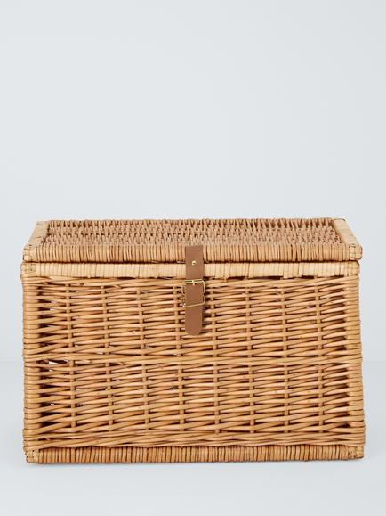 John Lewis Woven Willow Trunk,  Light Natural - view 2, Light Natural
