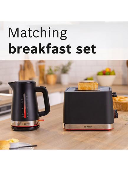 Bosch MyMoment Serene 4 Slice Toaster - view 2, Black