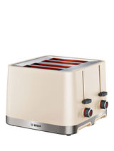 Bosch MyMoment Serene 4 Slice Toaster, Cream