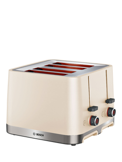 Bosch MyMoment Serene 4 Slice Toaster, Cream